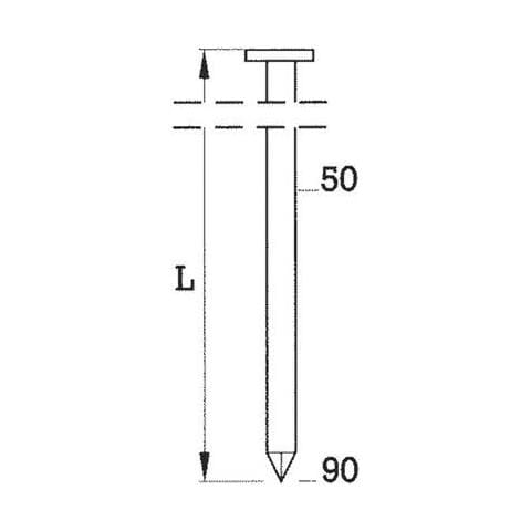 Bea Coilnagel Typ Bdc 2,5x65mm Blank /ringschaft Ve= 7200stk (pack Mit 7200 St) (10500146) - Foto 1