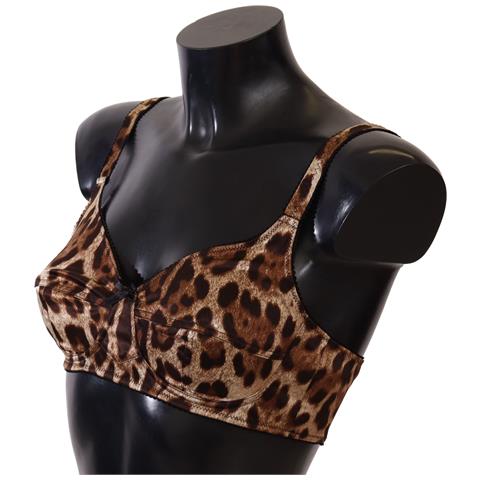 Intimo Reggiseno Da Donna Leopardato Marrone - It2 - S - Foto 2