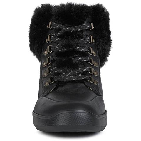 D Rubidia Black Sneakers Pelle Di Mucca Scarpe Donna Nero Eu 39, D04apc-085bh C9999 - Foto 3