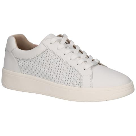 Leisure Trainers White Nappa Sneakers Pelle Scarpe Donna Bianco Eu 36, 9-23300-42-102 - Foto 1