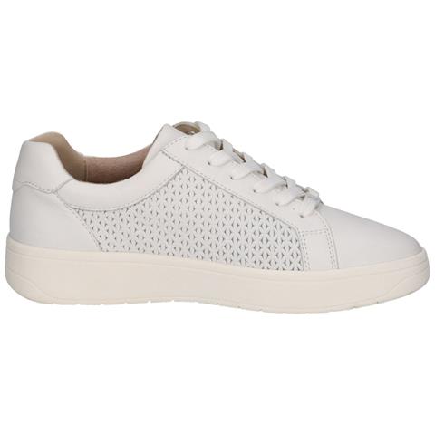 Leisure Trainers White Nappa Sneakers Pelle Scarpe Donna Bianco Eu 36, 9-23300-42-102 - Foto 3