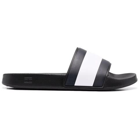 Rubber Flag Pool Slide Infradito Gomma Scarpe Uomo Nero Eu 42, Fm0fm04263 Bds - Foto 1
