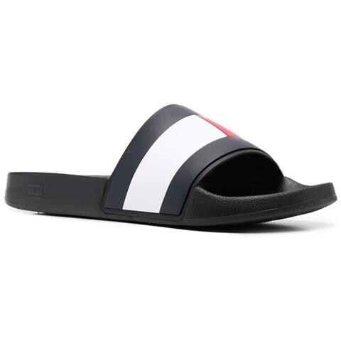 Rubber Flag Pool Slide Infradito Gomma Scarpe Uomo Nero Eu 42, Fm0fm04263 Bds - Foto 2