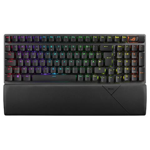 ROG Strix Scope II 96 wireless tastiera Gaming USB + RF Wireless + Bluetooth QWERTZ Svizzere Nero - Foto 1