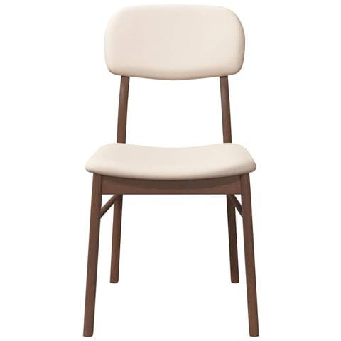 Sedie da Pranzo con Cuscini 2pz Marrone Legno Massello di Hevea - Foto 10