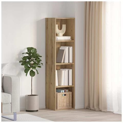 Libreria/mobile Tv Legno Antico 36x30x143 Cm Legno Multistrato - Foto 1