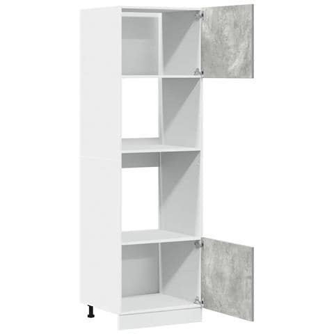 Mobile per Microonde “Lyon” Grigio Cemento 60x57x207 cm - Foto 10