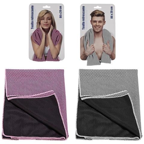 Asciugamano Rinfrescante 86x29 Cm. 2 Colori Casuali. 86x0,3x29 Cm. Colore: Casuale - Foto 1