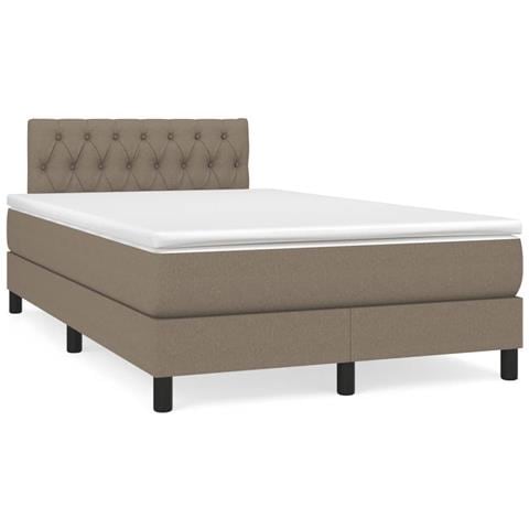Giroletto a Molle con Materasso Tortora 120x190 cm in Tessuto - Foto 2