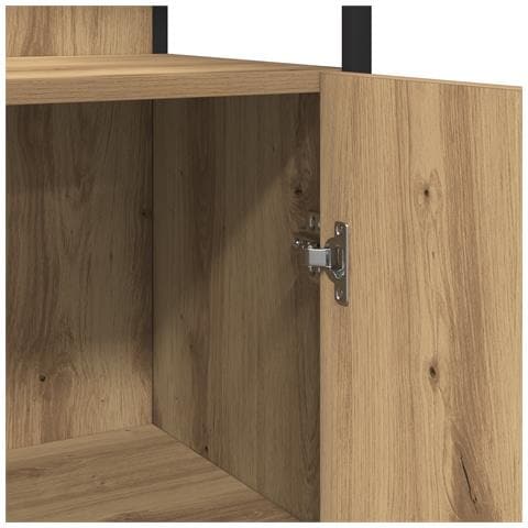 Set di mobili da bagno 3 pezzi in rovere artigianale in legno ingegnerizzato - Foto 9