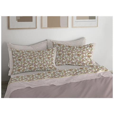 Completo Lenzuola Letto In Flanella 100% Puro Cotone Modello Bormio Dis. 2454 1 Piazza E Mezza Rosa 2454 - Foto 1