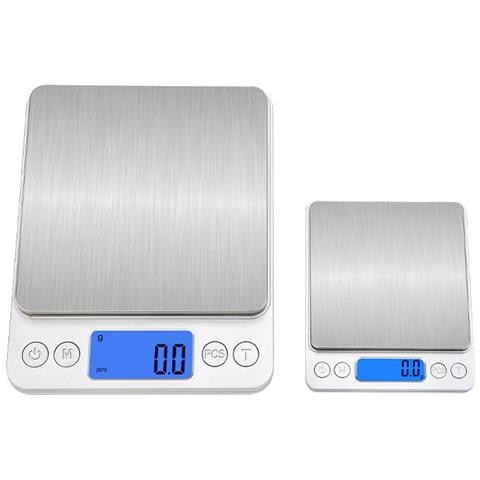 Bilancia Da Cucina Digitale 3kg Con Batteria, Bilancia Alimentare In Acciaio Inossidabile Con Funzione Tara E Conteggio - Foto 6