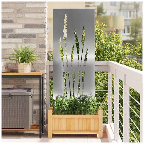 Pannello Decorativo da Giardino Argento 50 x 140 cm - Foto 2