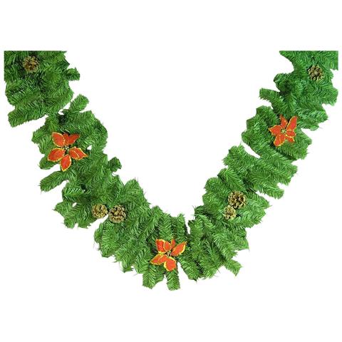 Décoration De Noël Zollino, 220x25xh25 Cm, Vert, Rouge, Pvc - Foto 2