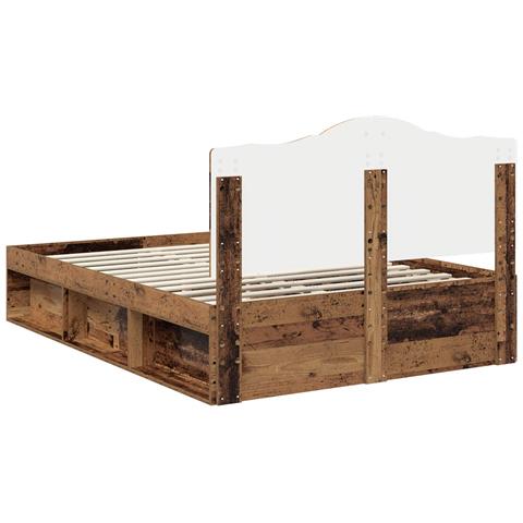 Struttura del letto Legno vecchio 140 x 200 cm Pino massello - Foto 9