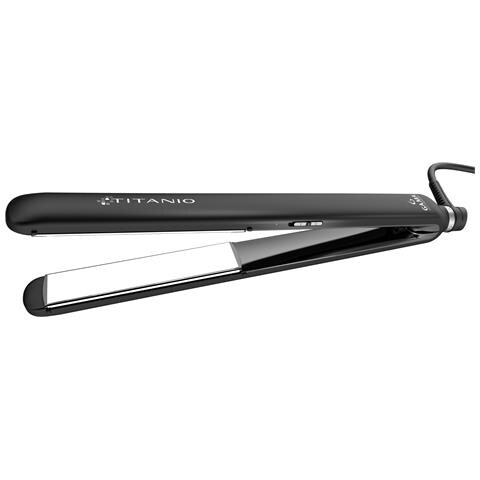 Piastra On-Off Titanio: Trafile in Titanio per Styling Lisci e Ricci, Tecnologia agli Ioni, Ideale per Chiome delicate e trattate, Massima Delicatezza e Protezione sui Capelli, Temperatura fissa a 230°C, Comoda da usare - Foto 4