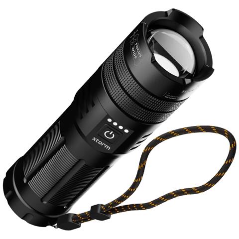 Batteria Esterna 10500mah Usb-c Ip44 Con Torcia Led 1000 Lumen, Nero - Foto 1