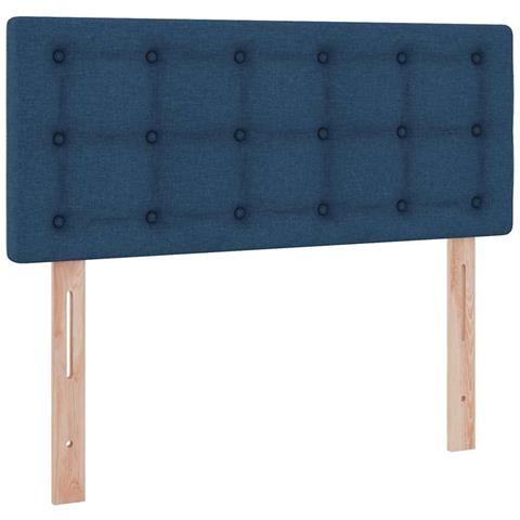 Letto con contenitore e materasso con testiera Blu 120 x 190 cm - Foto 9