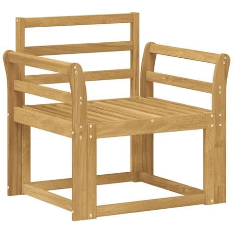 Set di divani da esterno Legno di Acacia Massello Bianco - Foto 1