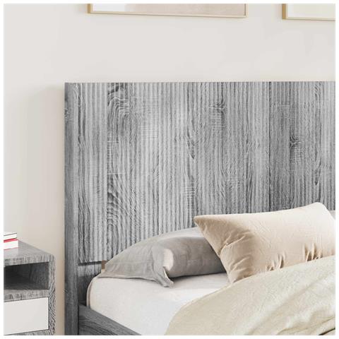 Struttura del letto con stoccaggio e testata Sonoma grigio - Foto 10