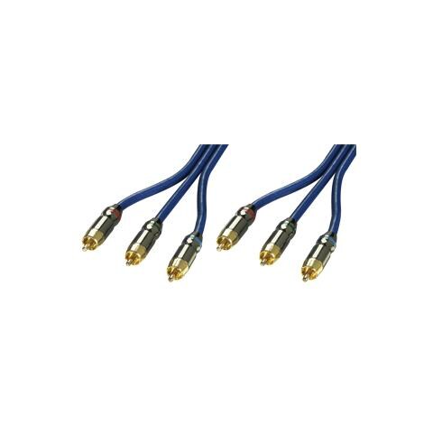 Cavo Video Component (RCA) 75 Ohm Premium Gold, 0,5m - Foto 1