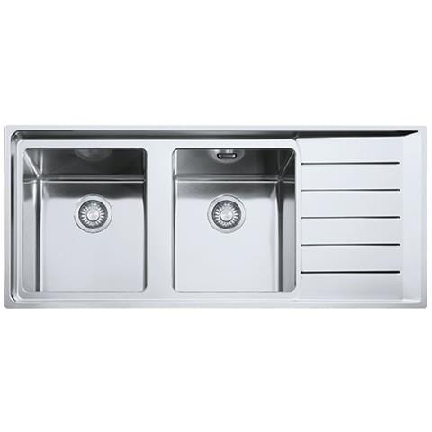 Lavello NPX621 DX 2 Vasche Gocciolatoio a Destra Dimensioni 116 x 51 cm Colore Inox Satinato Serie Neptune Plus - Foto 5