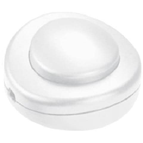 Interruttore A Pedale Bianco Rotondo Per Lampade E Piantane - Foto 1