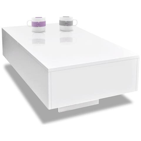 Tavolino Da Caffè Lucido Bianco - Foto 4