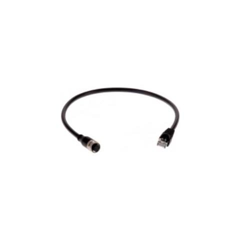 Cavo di rete - M12 (F) a RJ-45 (M) - 50 cm - CAT 5e - IEEE 802.3af / IEEE  - Foto 1