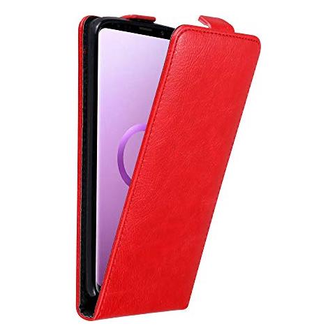 Custodia Compatibile Con Samsung Galaxy S9 Plus In Rosso Mela - Coperchio Protettivo In Design Flip Con Chiusura Magnetica - Foto 1