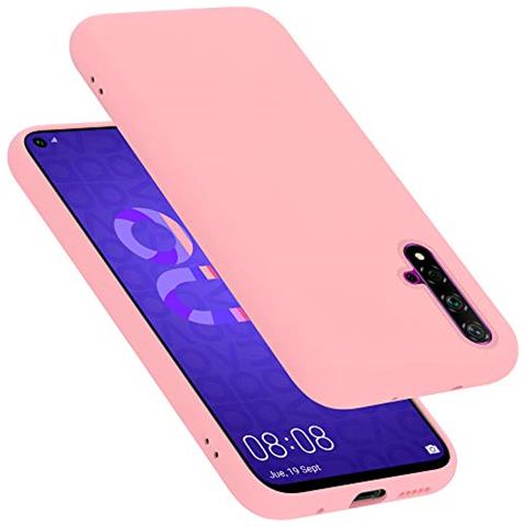 Custodia Compatibile Con Huawei Nova 5t / Honor 20 / Honor 20s In Liquid Rosa - Coperchio Protettivo In Silicone Tpu Flessibile - Foto 1