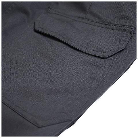 Mens Cargo Pantaloni Nero 30w 29l (short)  - Foto 4