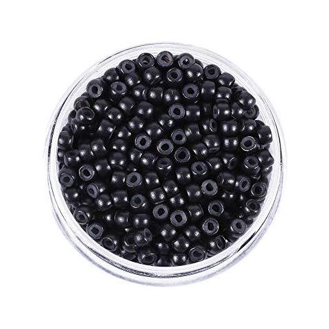 200pcs Lot 30 Millimetri Silicone Nano Micro Anelli Link Per Lestensione Dei Capelli (1 Nero) - Foto 4