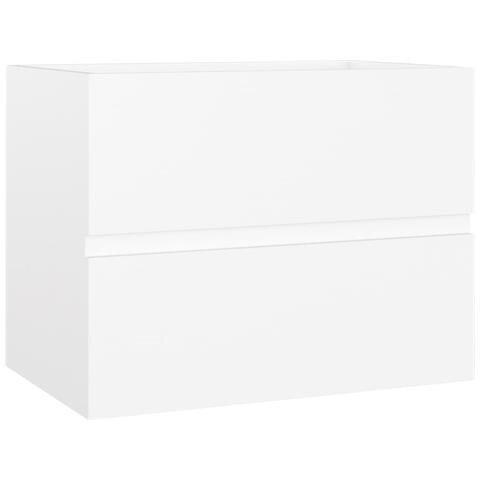 Mobile Lavabo Bianco 60x38,5x45 cm in Legno Multistrato - Foto 1