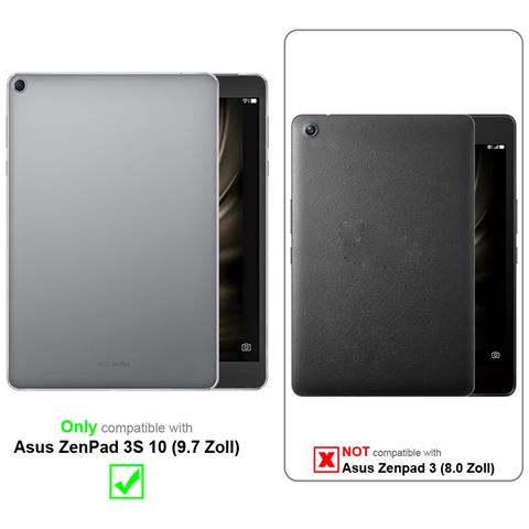 Cadorabo Custodia Per Tablet Compatibile Con Asus Zenpad 3s 10 (9.7 Zoll) In Blu Scuro - Coperchio Protettivo A 360 Gradi Fatto Di Finta Pelle Con Funzione Di Stand E Banda Elastica - Foto 2