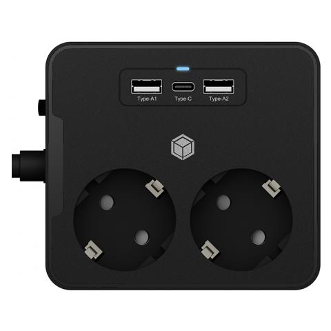 Icy Box Ib-mps2220b-ch Caricabatterie Per Dispositivi Mobili Nero Interno - Foto 3