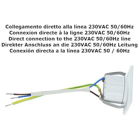 Mini Spot Led 3w - Dimmerabile - 300lumen - Classe A++ - Luce Calda 3000k - Faretto Led Da Incasso Quadro 35x35x25mm - Alimentato 220v / 230v Ac - Pack 2 Spot (1 Scatola Da 2 Spot) - Foto 5