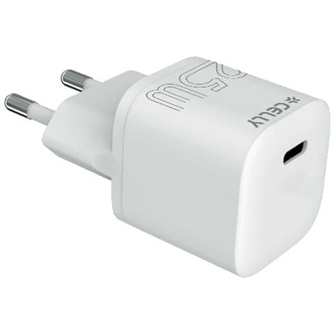 Caricabatterie Da Parete Celly Uctc1usbc25wwh 25 W Bianco - Foto 2