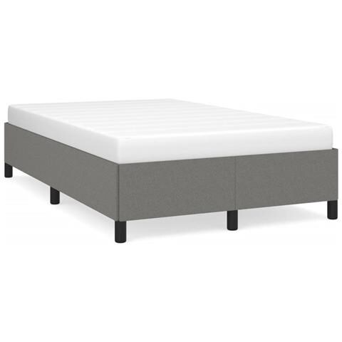Giroletto senza Materasso Grigio Scuro 120x190 cm in Tessuto - Foto 1