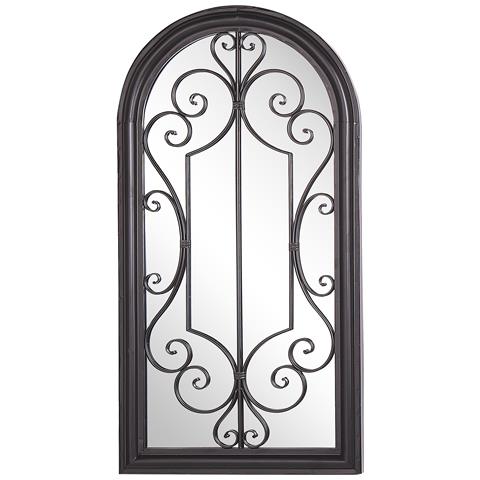 Specchio Campel 49 Cm 97 Cm Metallo Nero - Foto 5