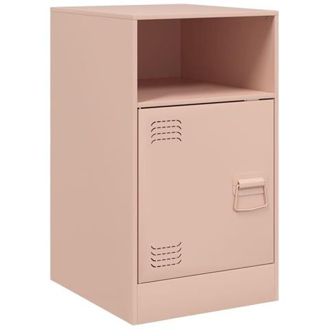 Comodino Rosa 34,5x39x62 cm in Acciaio - Foto 1