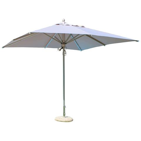 Ombrellone Da Giardino 3x4 Mt In Alluminio Con Palo Centrale Lepus - White - Foto 1