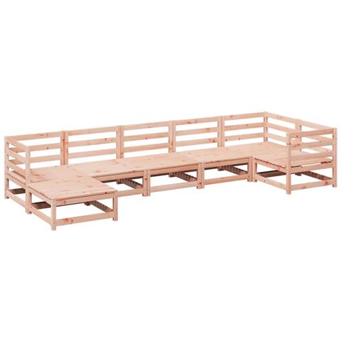 Set Divani Da Giardino 7 Pz In Legno Massello Abete Douglas - Foto 2