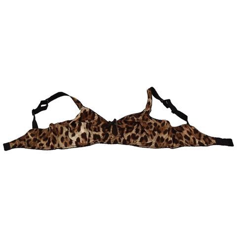 Intimo Reggiseno Da Donna Leopardato Marrone - It3 - M - Foto 4