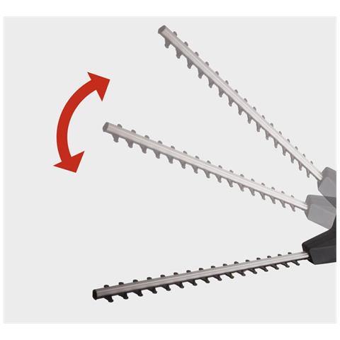 Tagliasiepi Elettrico Orientabile 230 V 500w Lama 45 Cm Etht500 - Foto 2