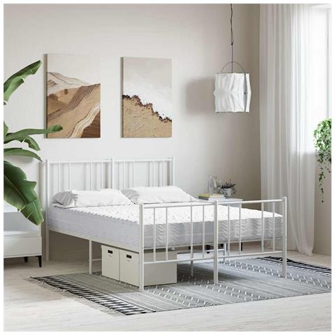 Materasso In Schiuma Bianco 120x210 Cm Durezza H2 H3 - Foto 2