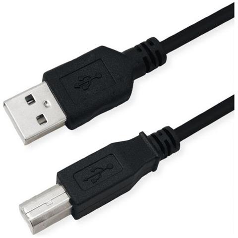 Roline 11.45.8808 Cavo Usb Usb 2.0 0,8 M Usb A Usb B Nero - Foto 1