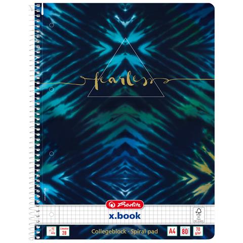 New Batik Fearless quaderno per scrivere A4 80 fogli Blu, Blu marino - Foto 1