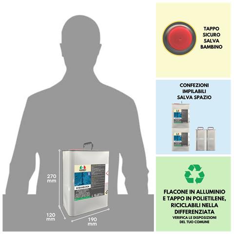 Acquablock 5ltx4pz - Protettivo Consolidante Anti Infiltrazioni - Foto 2
