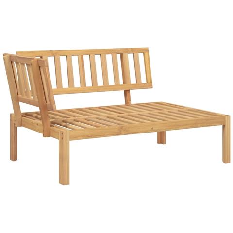 Lusso Casadino -  Divani Angolari Pallet Da Giardino 2pz Legno Massello Di Acacia - Foto 2